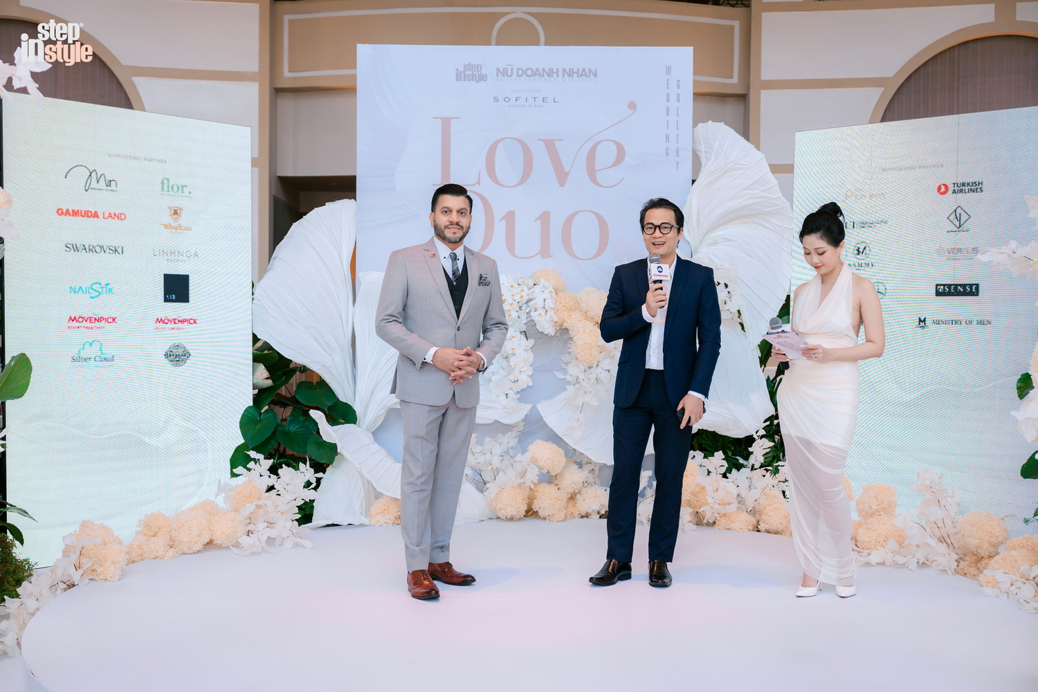 Ông Nguyễn Công Minh, CEO Tạp chí Nữ Doanh Nhân phát biểu khai mạc Wedding Gallery: Love Duo