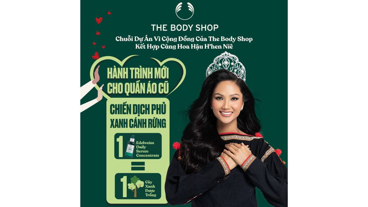 H’Hen Niê đồng hành cùng The Body Shop thực hiện nhiều dự án cộng đồng ý nghĩa