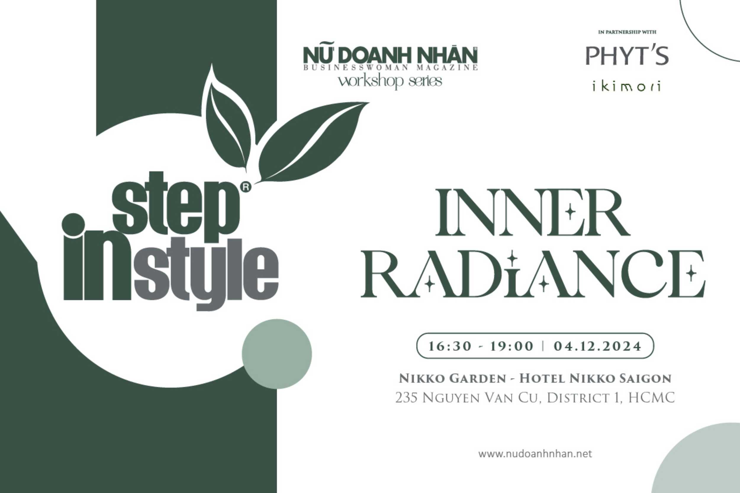 workshop Inner Radiance nhằm gửi gắm những thông điệp về lối sống xanh và bền vững.